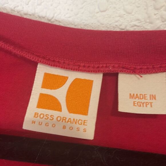 Hugo boss, boss orange, men’s | red V-neck t-shirt | Size XL. - Picture 5 of 9